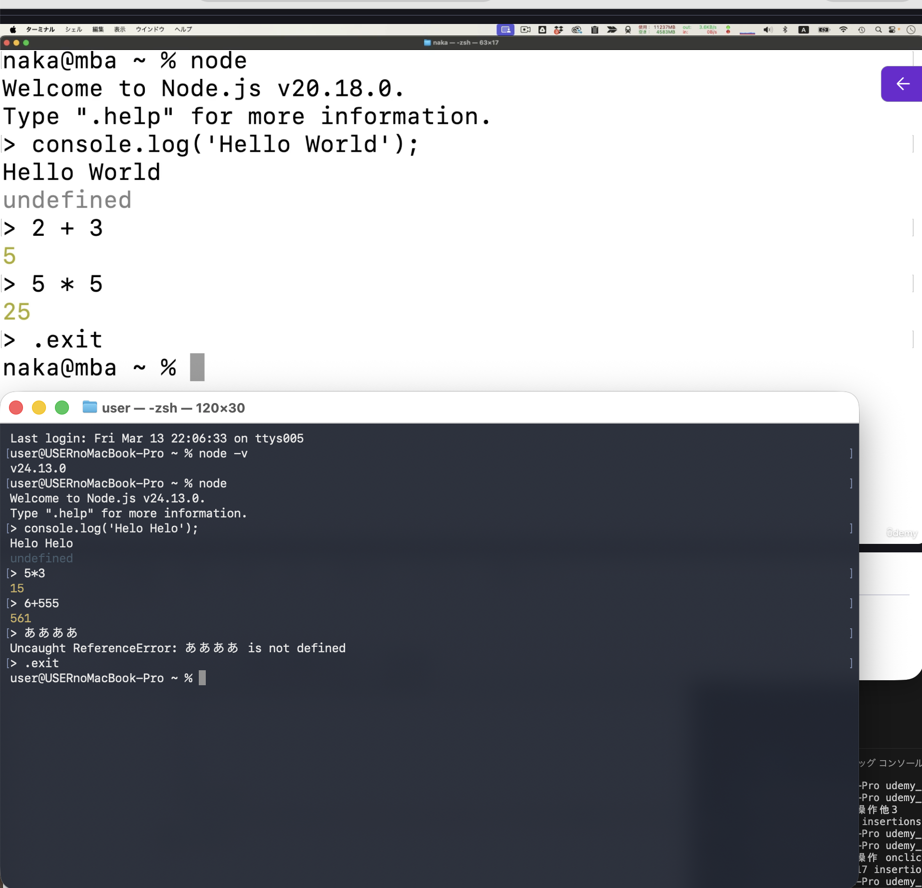 Node.js サーバーで動かすJavaScript【Day83 of 100】